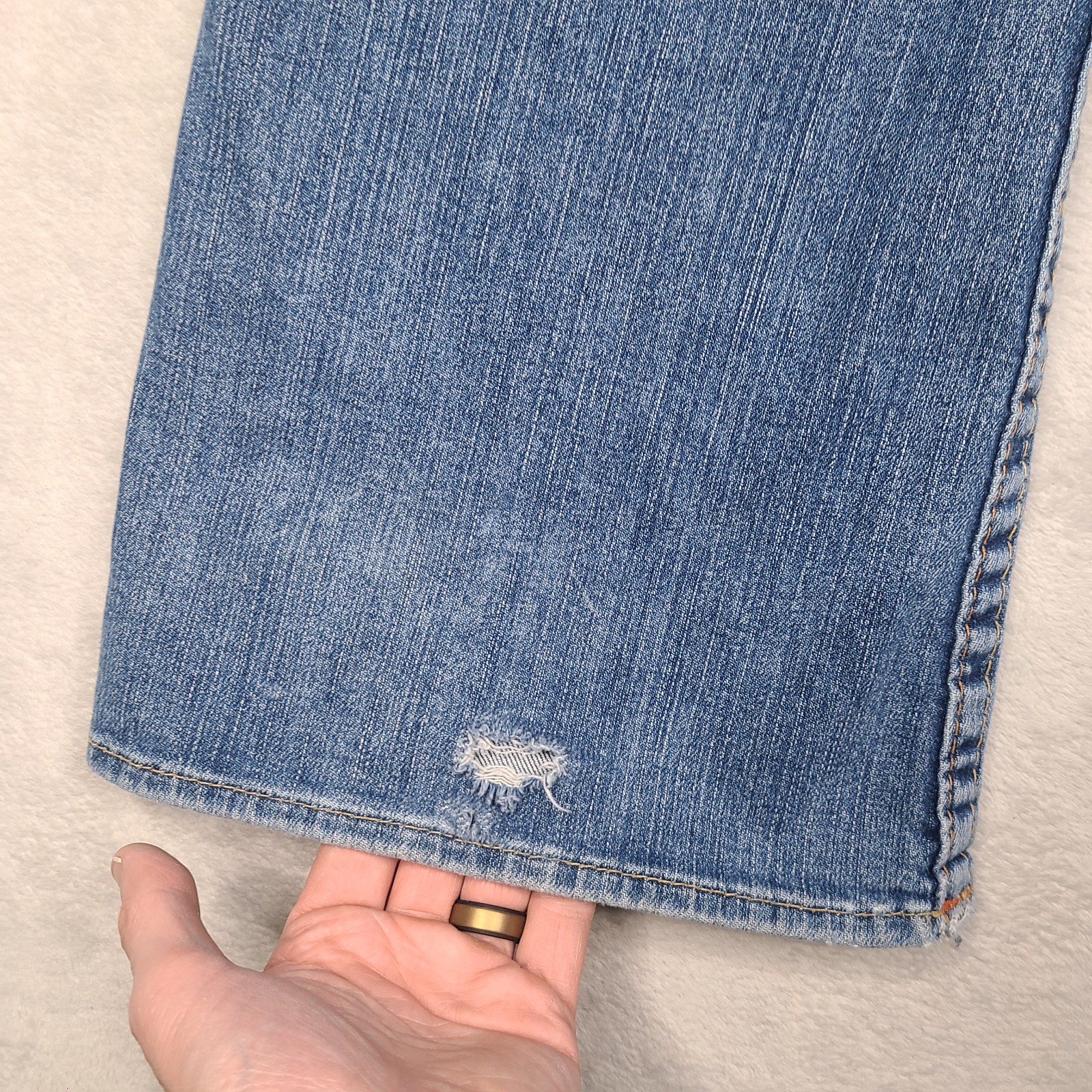 Vintage True Religion Womens Flare Leg Tony Jeans Size 31 (32x32) 90s USA Made thumbnail 3