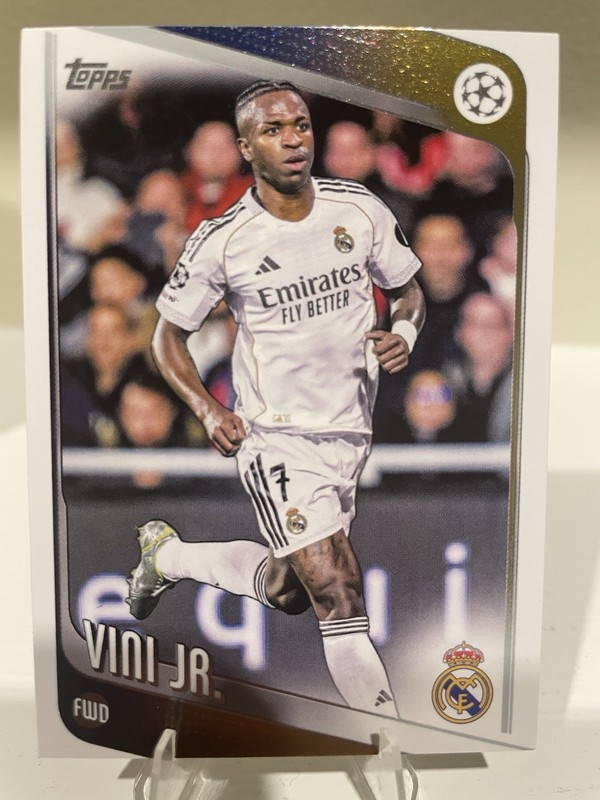 2025-26 Topps UEFA Club Competitions Soccer - #115 Real Madrid - VINI JR.