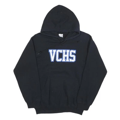 GILDAN Sweat à Capuche Homme Noir S VCHS Coton Mélangé Pull Casual - Photo 1/4