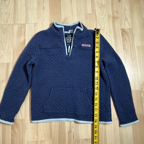 Suéter Vineyard Vines Cuarto Cremallera Y Textura Acolchada 10-12 Camisa Oveja para Niños - Imagen 2 de 5