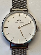 Daniel Wellington B32S2 Unisex Watch 32mm New Battery StainlessSteel Adjustable
