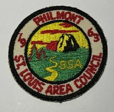 1963 St. Louis Area Council Philmont  Contingent Patch Boy Scout BW8