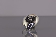 Sterling Silver 26mm Modernist Abstract Wavy Band Ring Israel 9g 925 Sz: 7