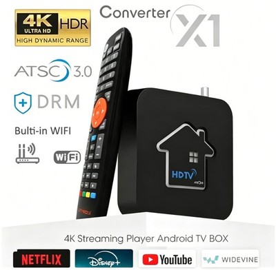4K UHD ATSC 3.0 Certified Digital TV Tuner OTA TV Channel DVR Smart TV Box