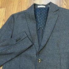 7Diamonds Belfast Deconstructed Blazer Men's M 40R Blue Indigo Wool Blend 195