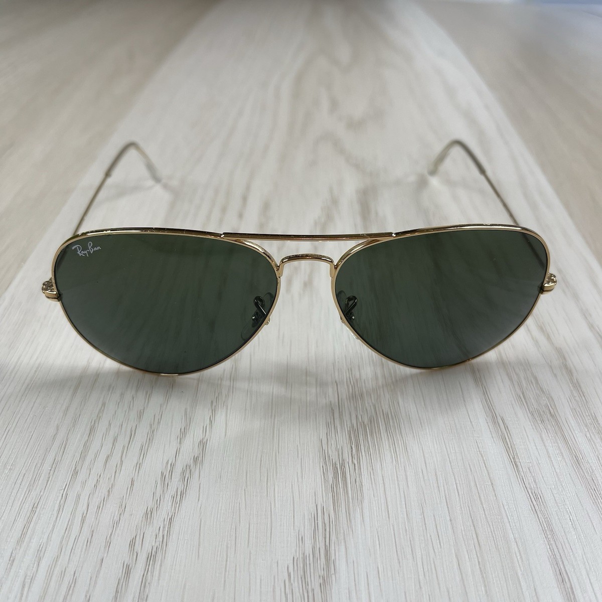 Ray-Ban Aviator RB3025 001 Classic Green Lens with Gold Frame 62mm