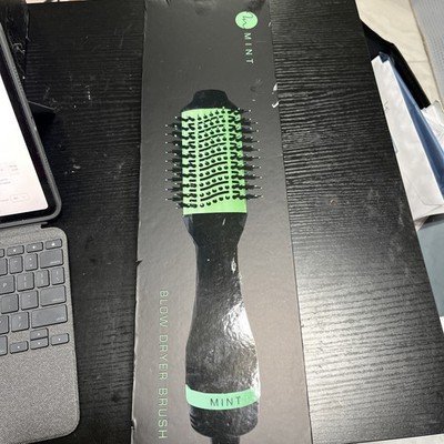 MINT Blow Dryer Brush - Frizz-Eliminating Ionic Hair Dryer  OPEN BOX NEW