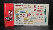 Gofer Racing Decals 1/24-1/25 #11016 Hometown Sponsors Decal Set