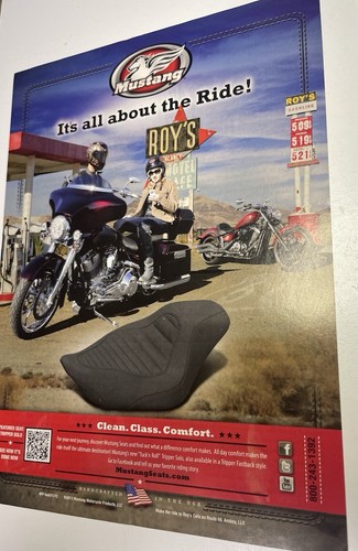 Mustang Motorcycle Seats Printed Ad #5427