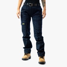 Ladies Cargo Combat Work Trousers Size 6 to 24 By SITE KING - WOMENS BLACK NAVY