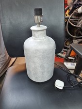 rustic table lamp large heavy 