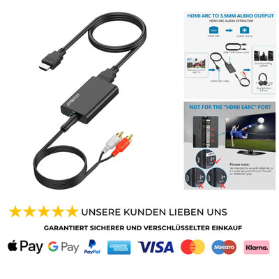 HDMI ARC Audio Extractor 3,5mm Stereo Ausgang