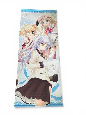 Angel Beats Anime Wall Scroll Visual Arts Key Tapestry 60x26 Rare