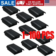 AA Battery Back Cover Case Shell Pack For Xbox 360 Wireless Controller Black Lot