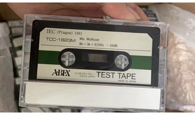 used GENUINE ABEX Test Tape Mix Multiuse TCC-182GM 8k+3k+315Hz -10dB #as