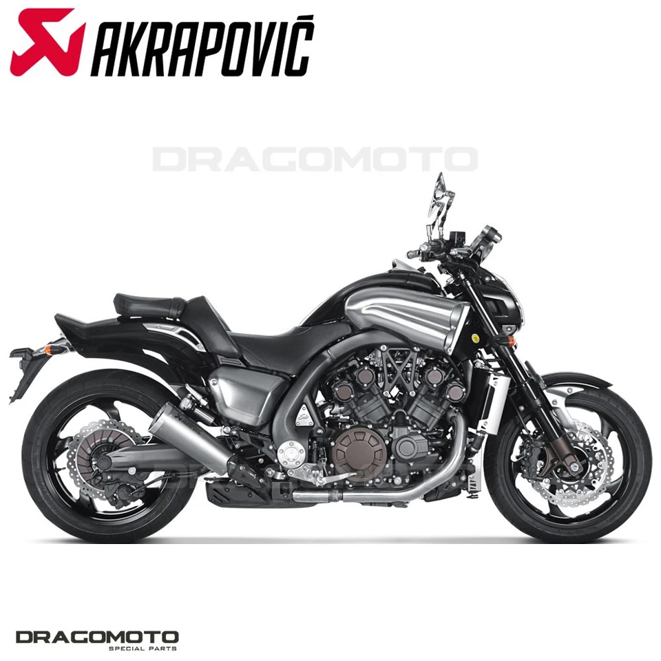 Escape YAMAHA VMX 1700 ABS Vmax 2009-2016 AKRAPOVIC Titanium S-Y17SO1-HBAV Foto 4 de 4