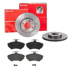 BREMBO BREMSSCHEIBEN Ø256MM + BREMSBELÄGE VORNE FÜR VW GOLF III VENTO SEAT 