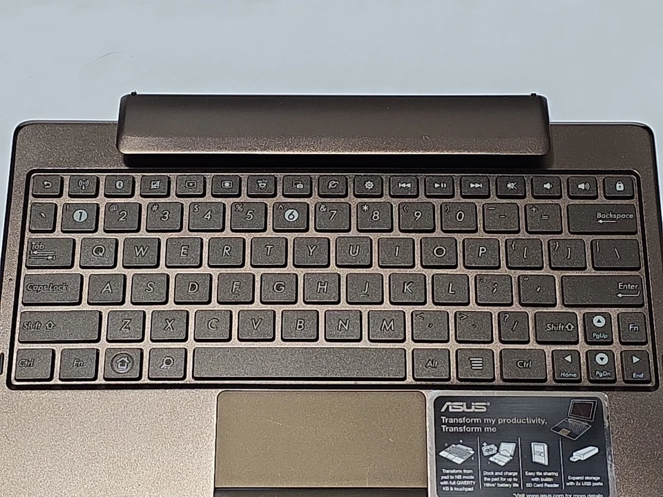 Asus Eee pad transformer tf101 Keyboard Mobile Docking Tablet Dock Keyboard - Image 4 of 4