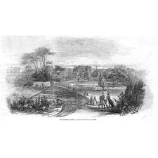 MANCHESTER View in Peel Park - Antique Print 1846