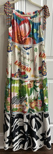 Farm Rio Anthropologie Farm Fair Maxi Dress Sz S Bold Tropical Multicolor