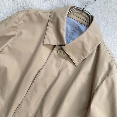 J. PRESS Balmacaan Trench Mackintosh Car Coat Beige Mens Medium