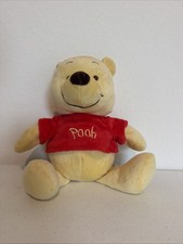 12" Disney Winnie the Pooh Rattle Plush Crinkle Ears Baby Stuffed Bear Toy