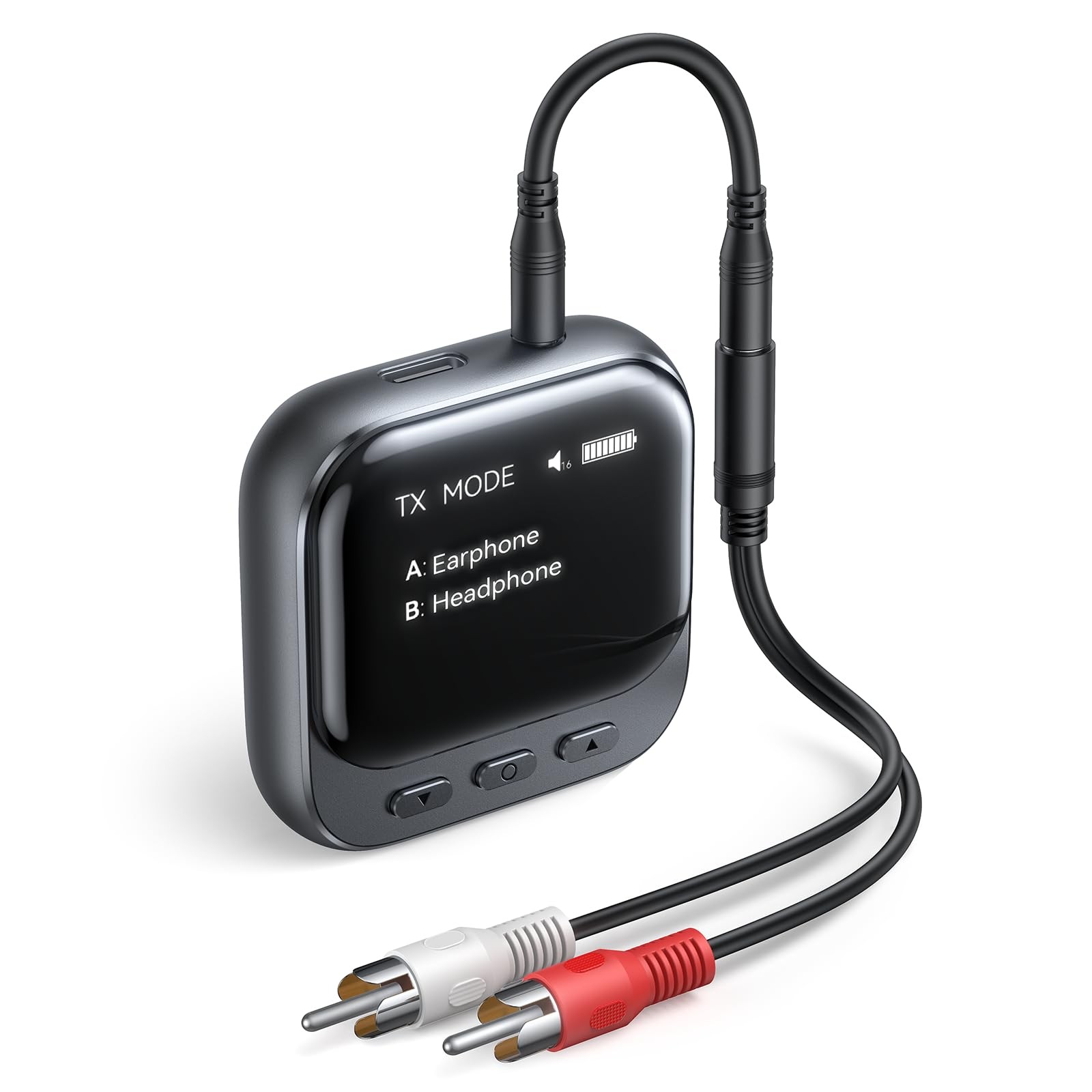 2025 Travel Essential Bluetooth 5.4 Transmitter Receiver with OLED Display