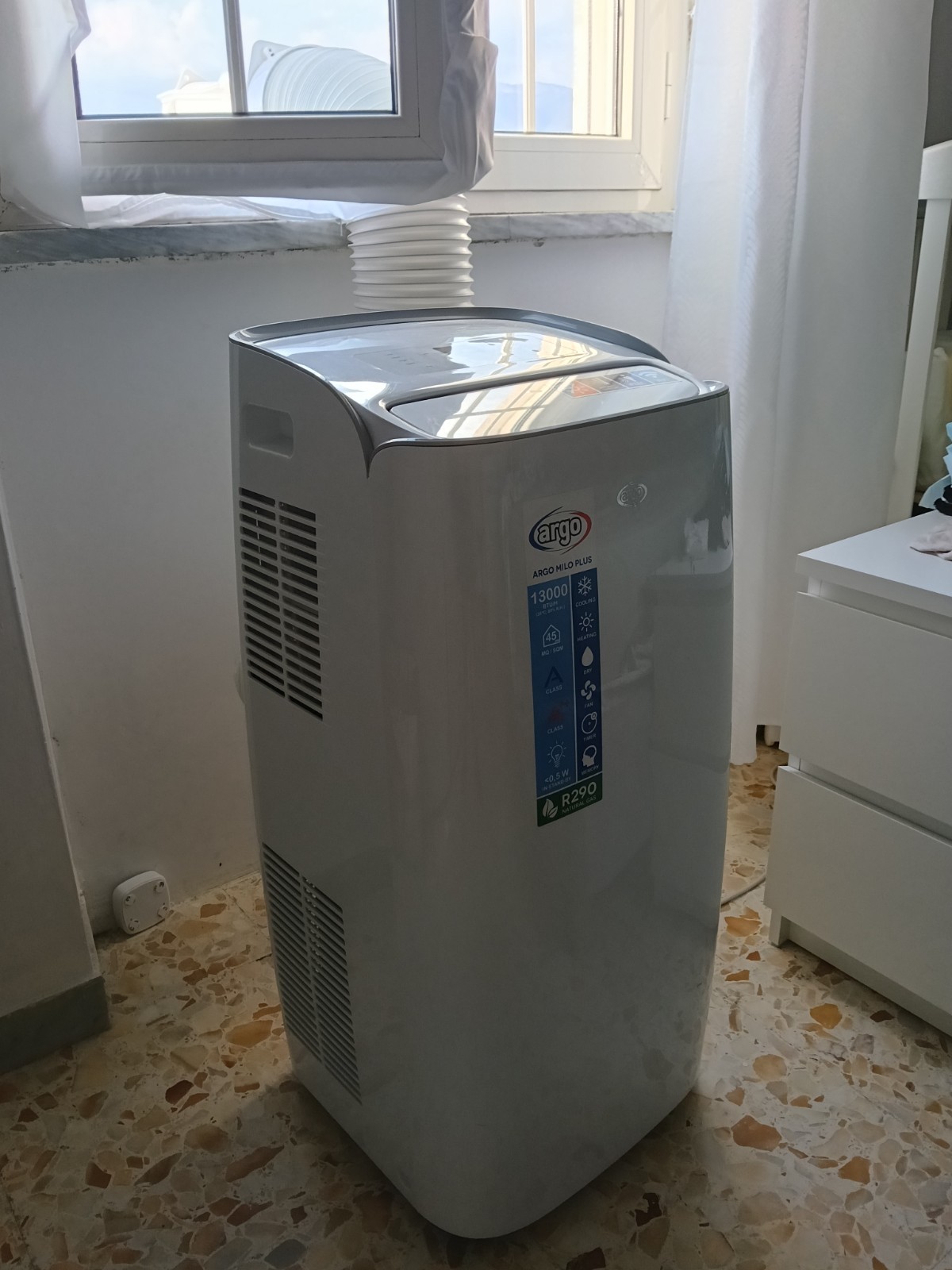 Argo Milo Plus 13000BTU Condizionatore Portatile - Bianco (398400016)