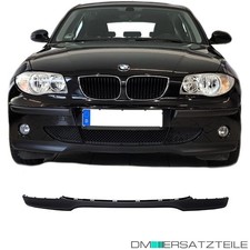 Front Spoiler für Stoßstange 04-07 Schwarz passt für BMW 1er E81 E87 3-5-Türer
