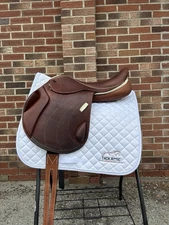Santa Cruz Saddlery Barocca Eventing Saddle-17.5” Seat, Adjustable Gullet, Wool