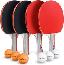 Table Tennis Set Ping Pong Paddles & Balls Professional & Recreational Play