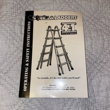 GORILLA LADDERS 4 in 1 Type IA, 300 Lb Operating & Safety Instructions