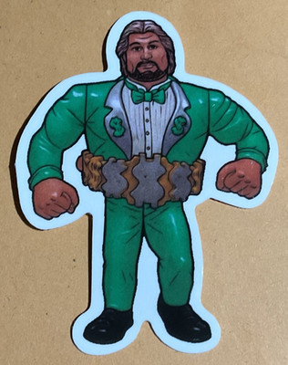 WWF WWE Hasbro 90s Cartoon Style Million Dollar Man Vinyl Wrestling Sticker