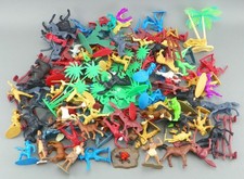 Safari PVC  Plastic 2" Cowboys  Native Indians Horses Wild Western Figures Lot