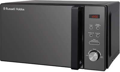 20L Digitale Mikrowelle 800W Schwarz Spiegeltür 5 Leistungsstufen Auto Cook Timer