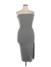 Cider Women Gray Cocktail Dress XL