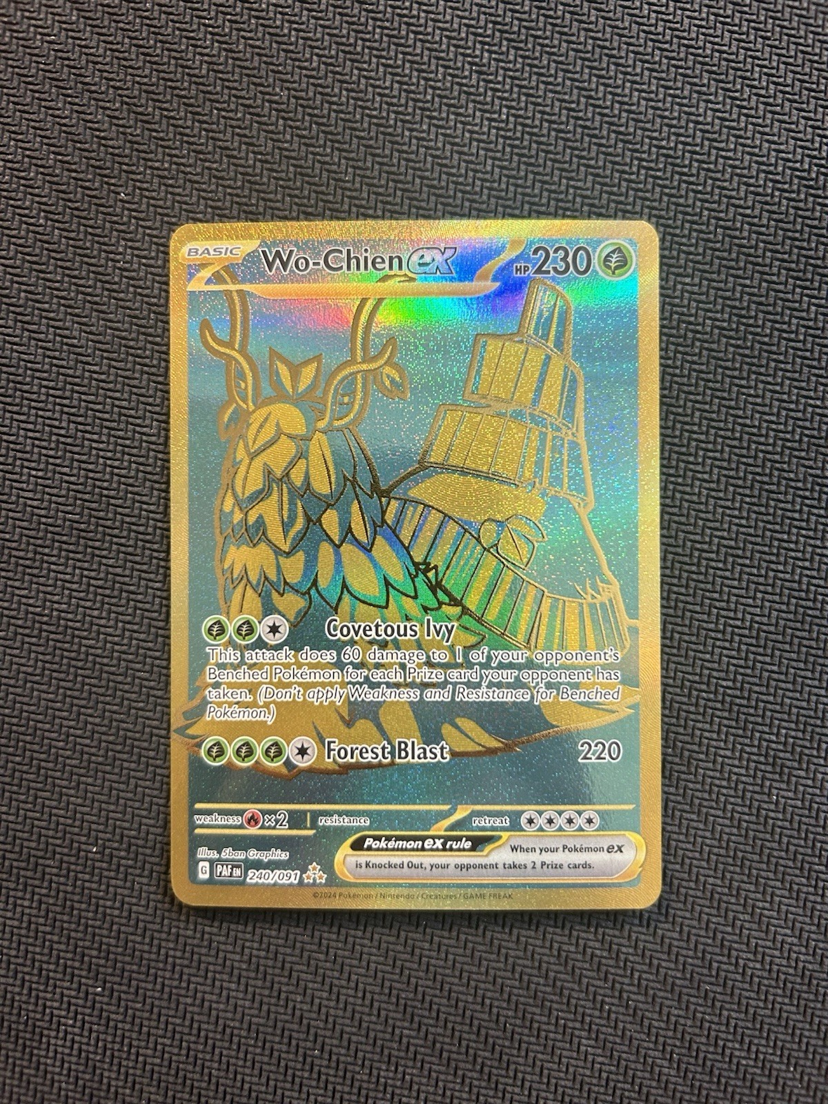 Pokemon TCG Wo-Chien ex 240/091! NM Condition! See Description!