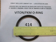 414 O-ring 3-1/8" ID x 3-5/8" OD x 1/4" thick. VITON/FKM 75. Quan 1.