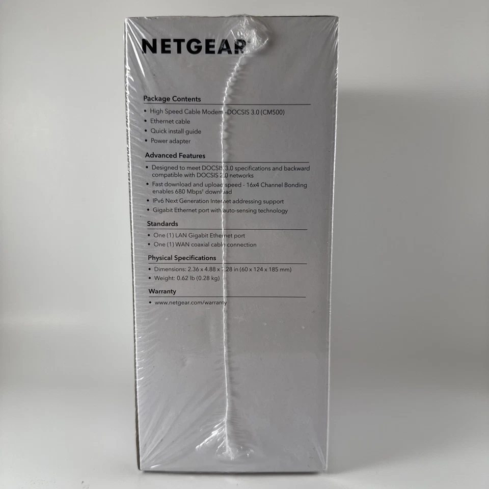NETGear CM500 DOCSIS 3.0 Cable Modem Cert. for XFINITY by Comcast Cox Spectrum + - Image 3 of 4