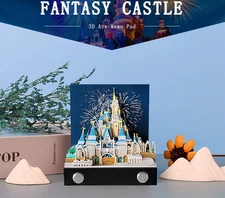 3D Memo Fantasy Castle Pad Art ~ Notes Notepad Paper Card Craft Desk 2025
