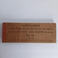 Antique Favorite Series Duplicating Money Receipt Book R & R Co Dayton OH 1910's