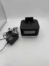 iHome IPL8BN iPhone Dock, Clock, Radio. No Backup Battery, Tested. Lightning 