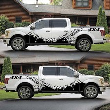 2x Black Splash Decal Side Body Off Road Vinyl Graphic Sticker Truck Pickup 2x Black Splash Decal Side Body Off Road Vinyl Graphic Sticker Truck Pickup