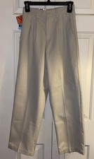 NEW DOCKERS 100 Cotton Khaki School Uniform Pleated Chino Pants Boys 12 Slim