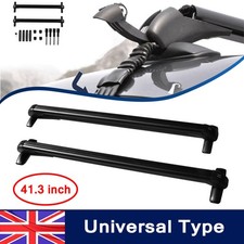 UK 105cm Universal Lockable Roof Racks Cross Bars Luggage Cargo Carriers 75KG