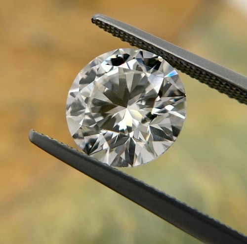 Natural D Color 2 Ct Lab Grown Diamond Round Cut VVS1 Clarity Certified - Afbeelding 3 van 6