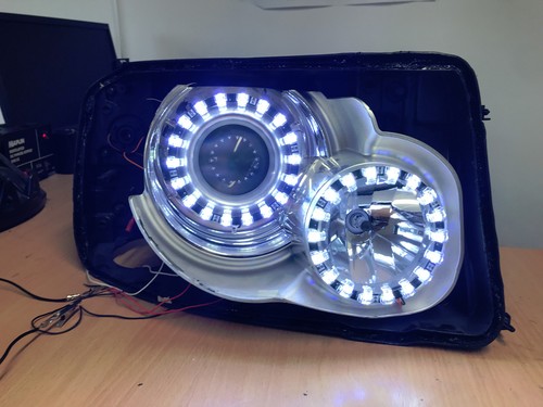 Range Rover Sport 2005-2009 Headlight Conversion to 2013 Staggered LED Lighting - Picture 4 of 6