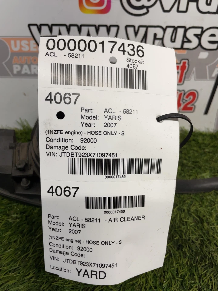 ✅ Manguera de filtro de aire Toyota Yaris 2019 OEM Foto 4 de 4