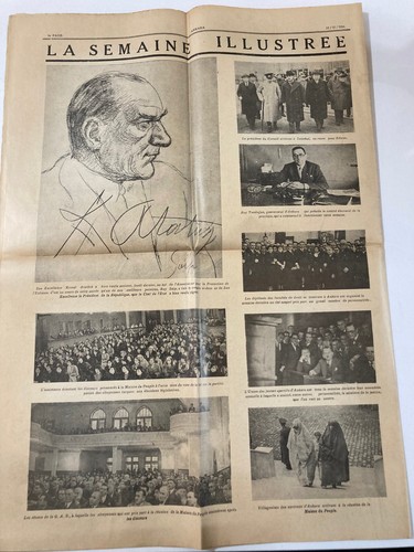French Version ULUS Newspaper Publsh Under Ataturk's Directives RARE ANKARA 1934 - Picture 4 of 4