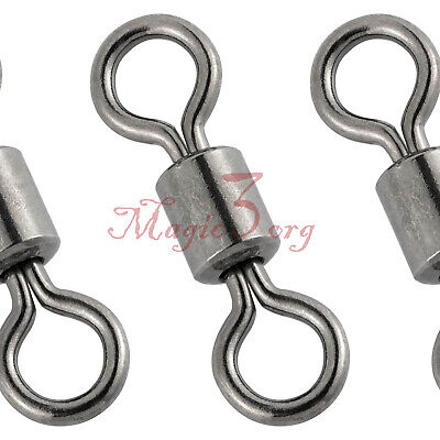 Fishing Connector Fishing Rolling Swivel Connector Solid Ring Rolling Swivels